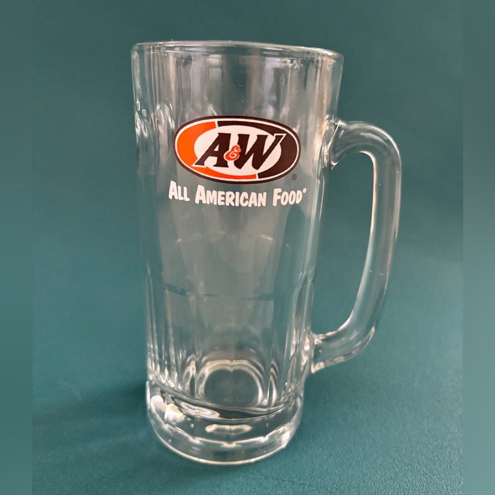 A&W Clear Glass Rootbeer Mug - Large